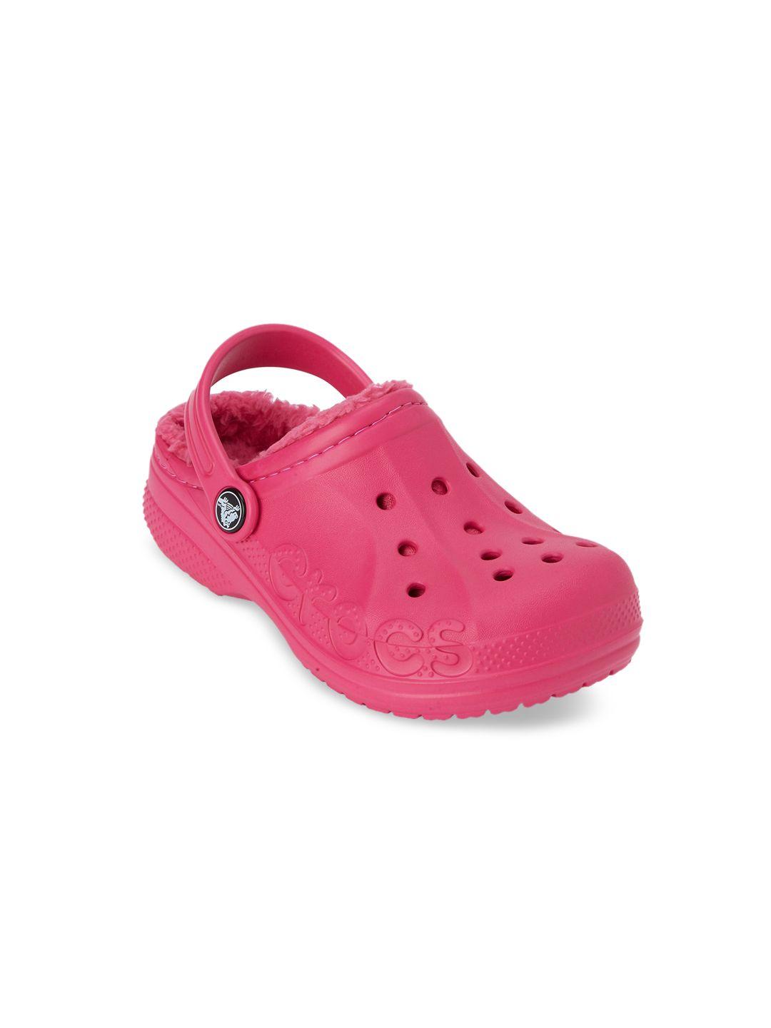 crocs bayaband girls pink clogs