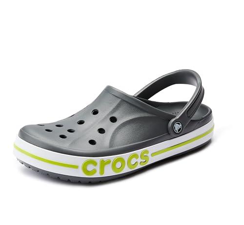 crocs bayaband unisex-adult slategrey/limepunch_n clog - 10 uk men (m11) (205089-0gx)