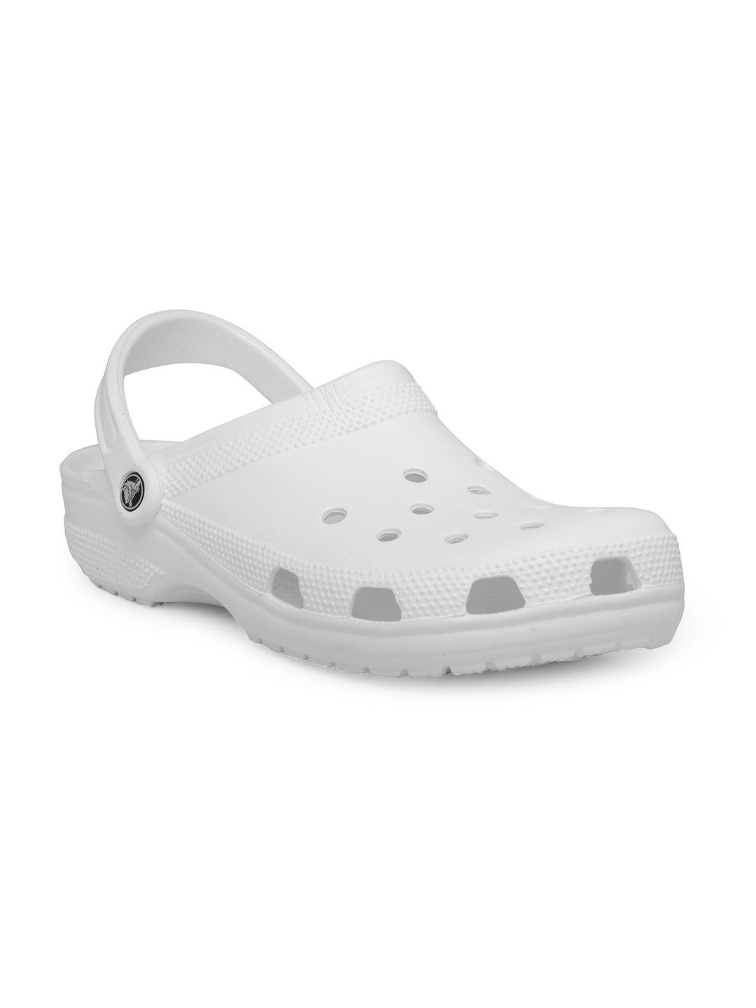 crocs classic  men white clogs