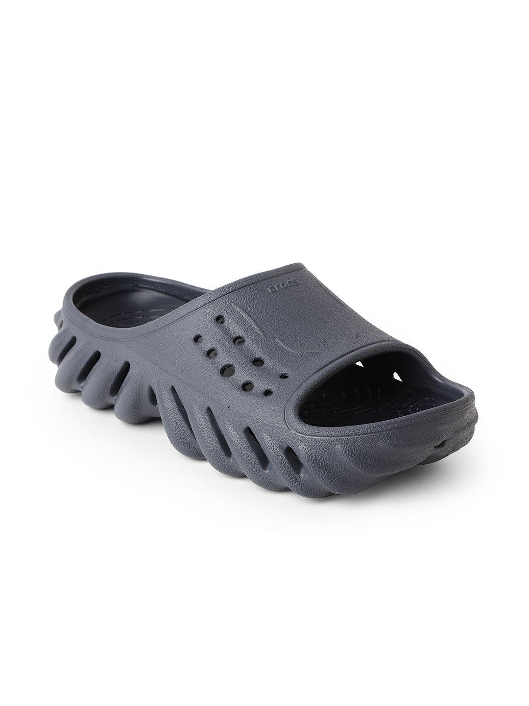 crocs kids textured croslite sliders