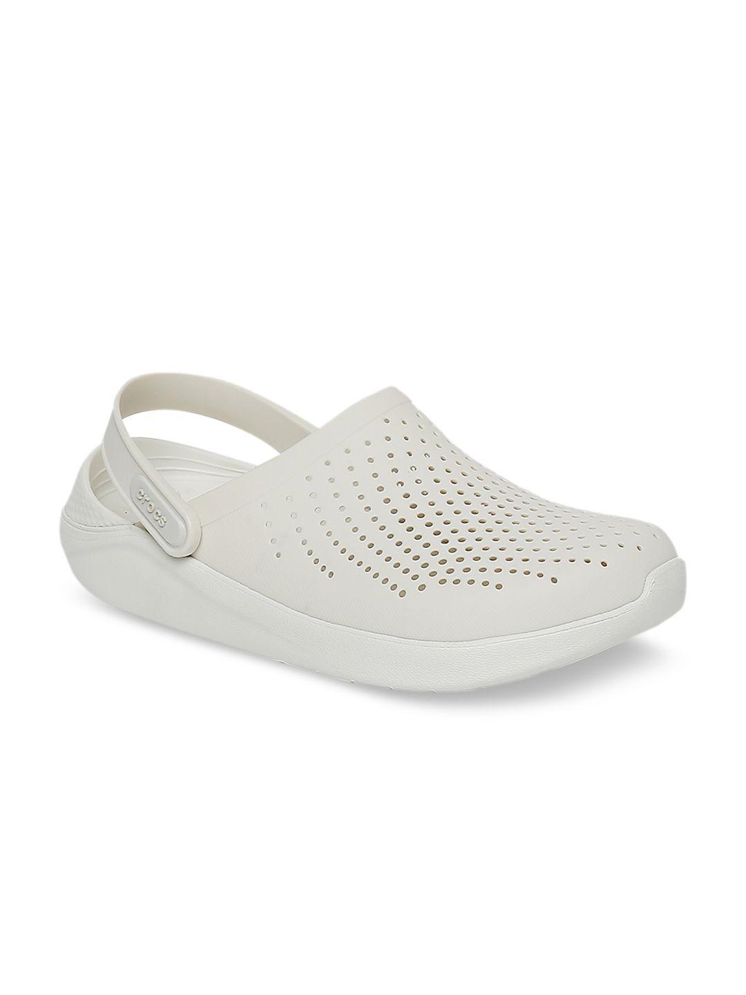 crocs literide  unisex white clogs