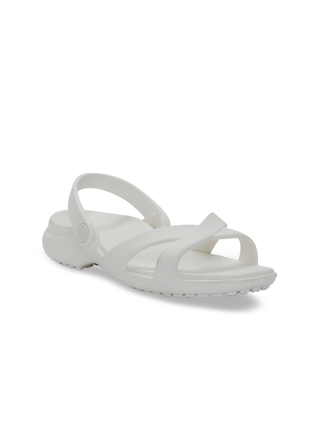 crocs meleen  women off-white solid open toe flats