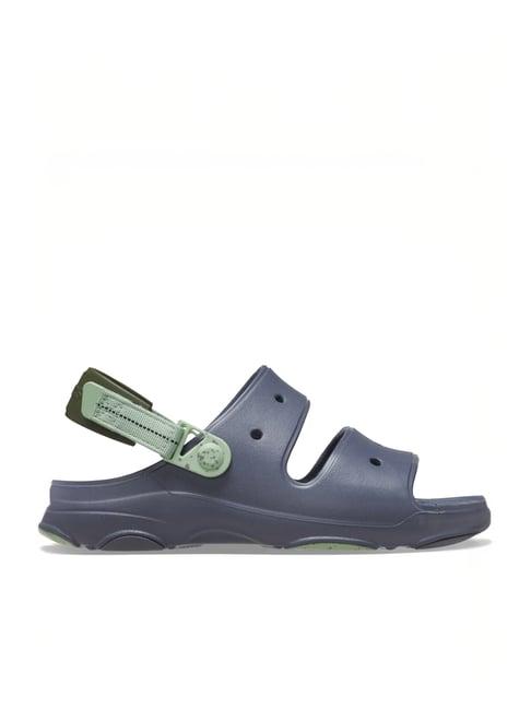 crocs men's all terrain navy back strap sandals