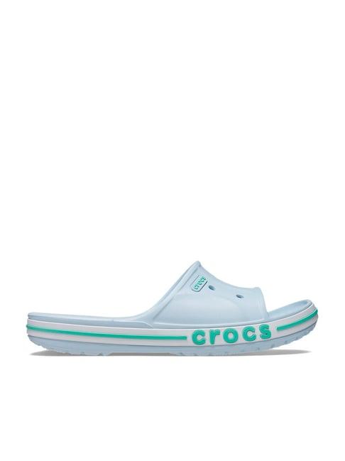 crocs men's bayaband blue slides