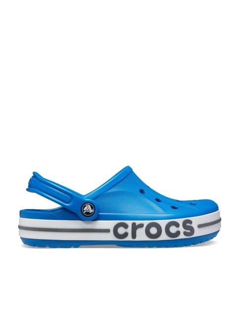 crocs men's bayaband bright cobalt back strap clogs