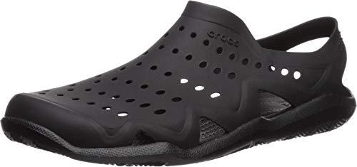 crocs men's black clogs-8 kids uk (203963-060)