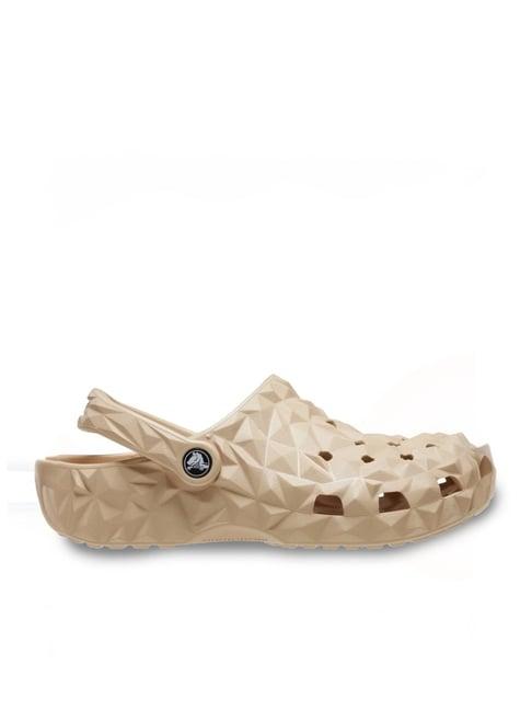 crocs men's classic beige back strap clogs