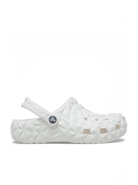 crocs men's classic white back strap clogs