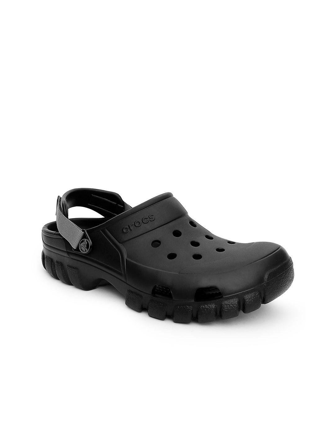 crocs off road  unisex black solid clogs