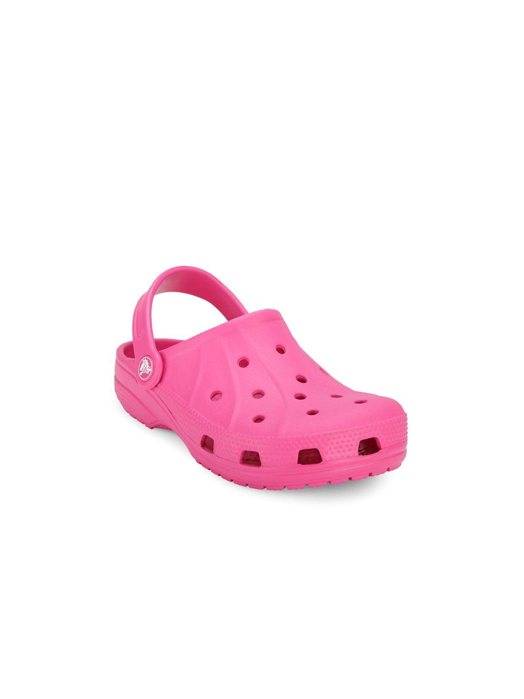 crocs ralen  girls pink clogs