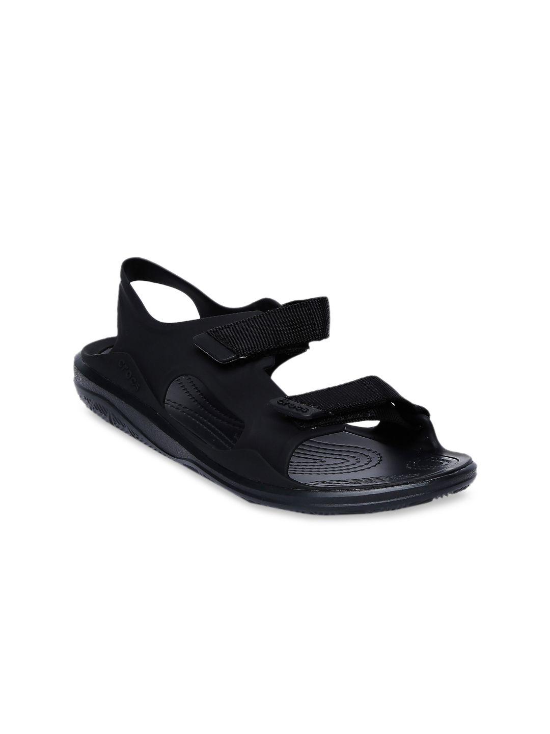 crocs swiftwater  women black solid slip-on