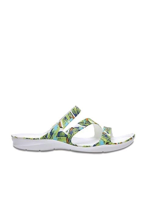 crocs swiftwater volt green casual sandals