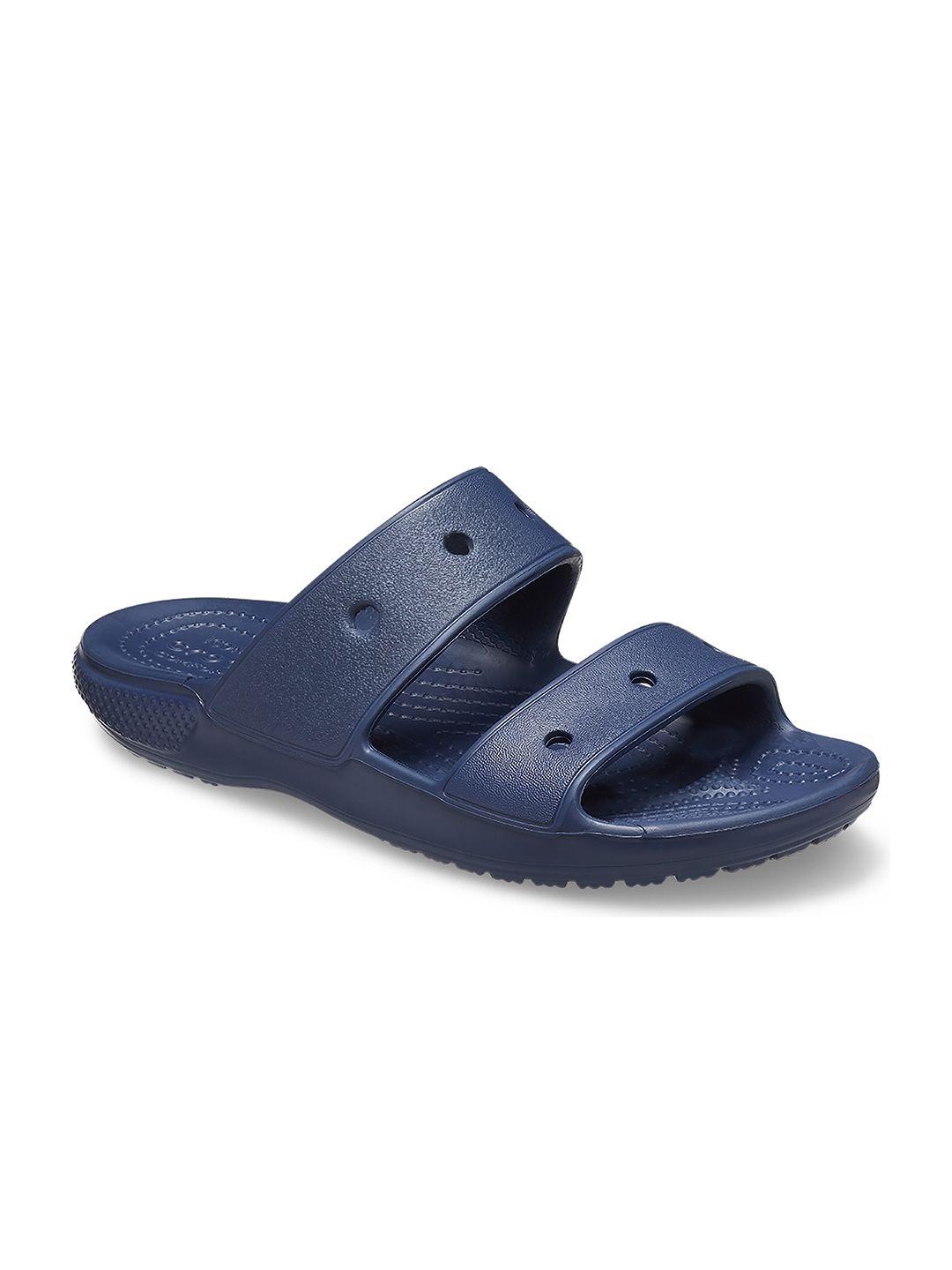 crocs textured laser cut sliders