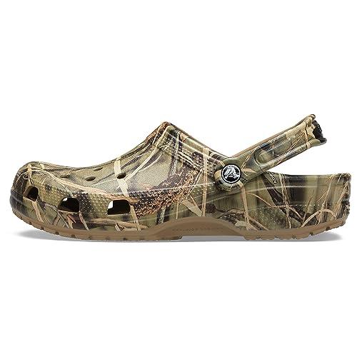 crocs unisex-adult classic realtree khaki clog-10 uk men (m11) (12132-260)