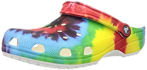 crocs unisex adult classic tie dye graphic clog multi 8 men/ 9 uk women (m9w11) (205453-90h)