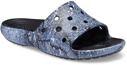 crocs unisex adult multi/black classic slide 208376-988 m9w11