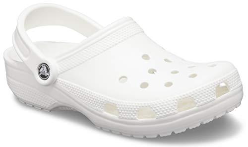 crocs unisex adult white classic clog 10001-100 m8w10