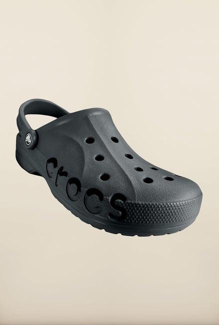 crocs unisex baya graphite clogs