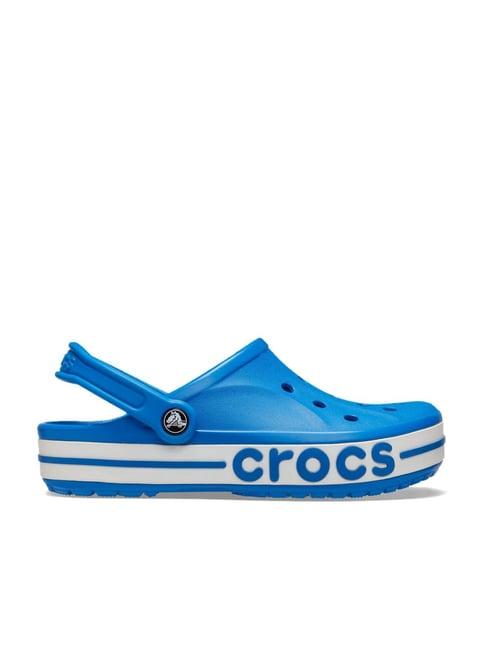 crocs unisex bayaband bright cobalt back strap clogs