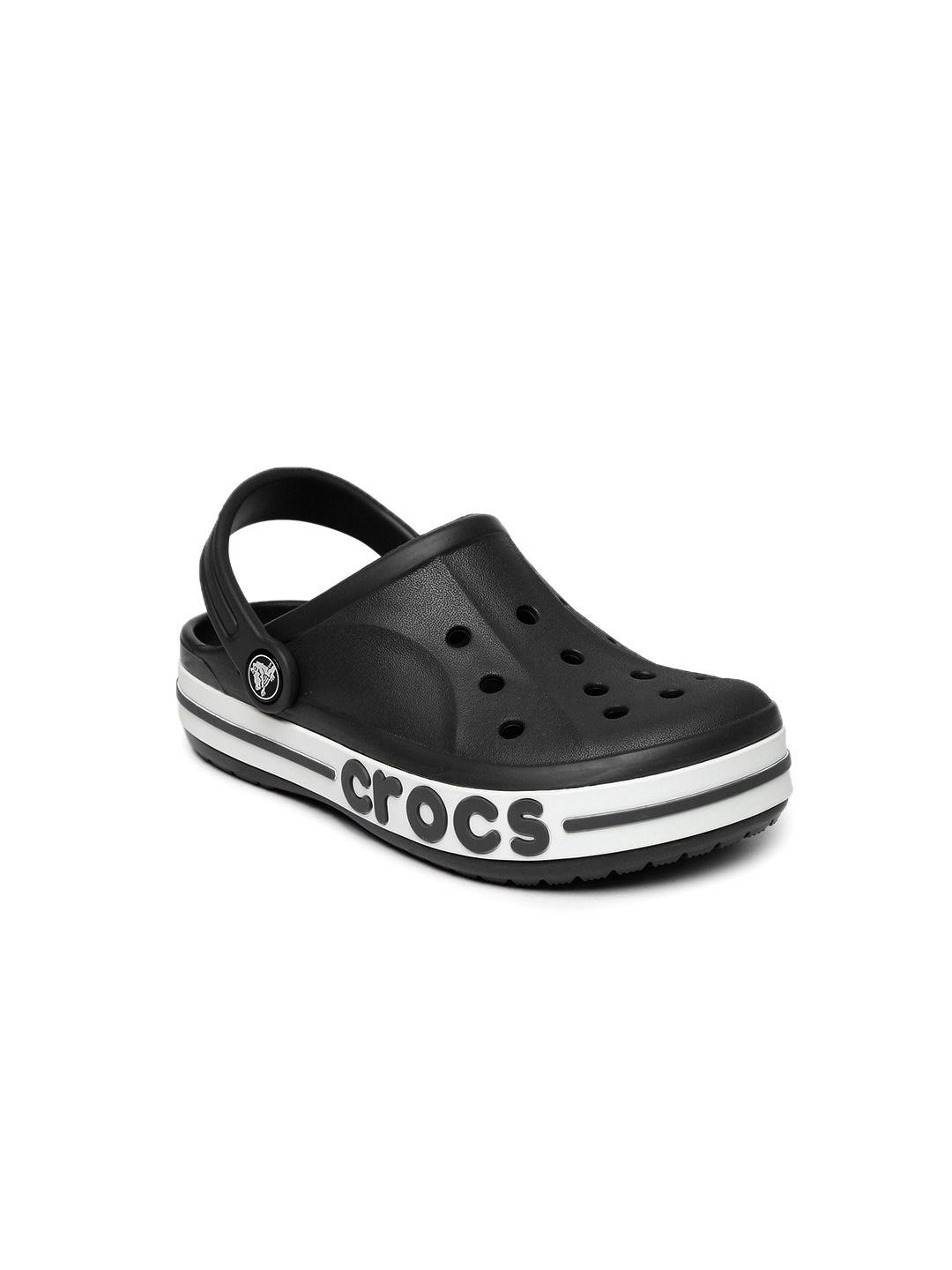 crocs unisex black bayaband solid clogs