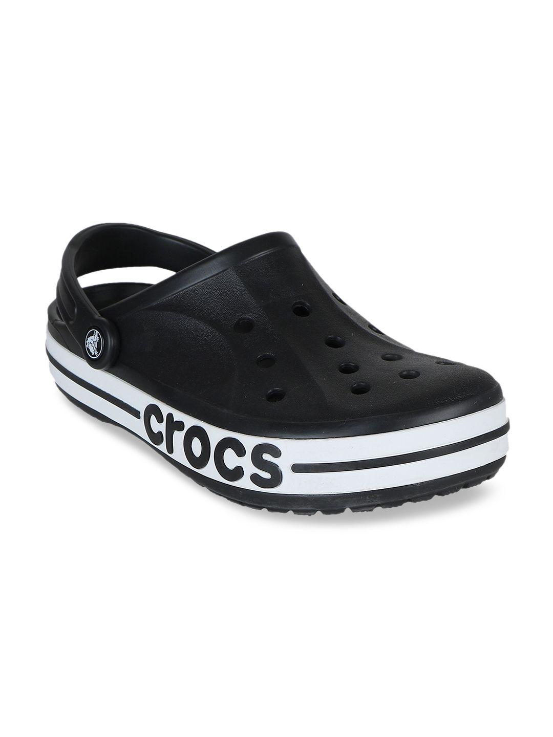crocs unisex black solid bayaband clogs