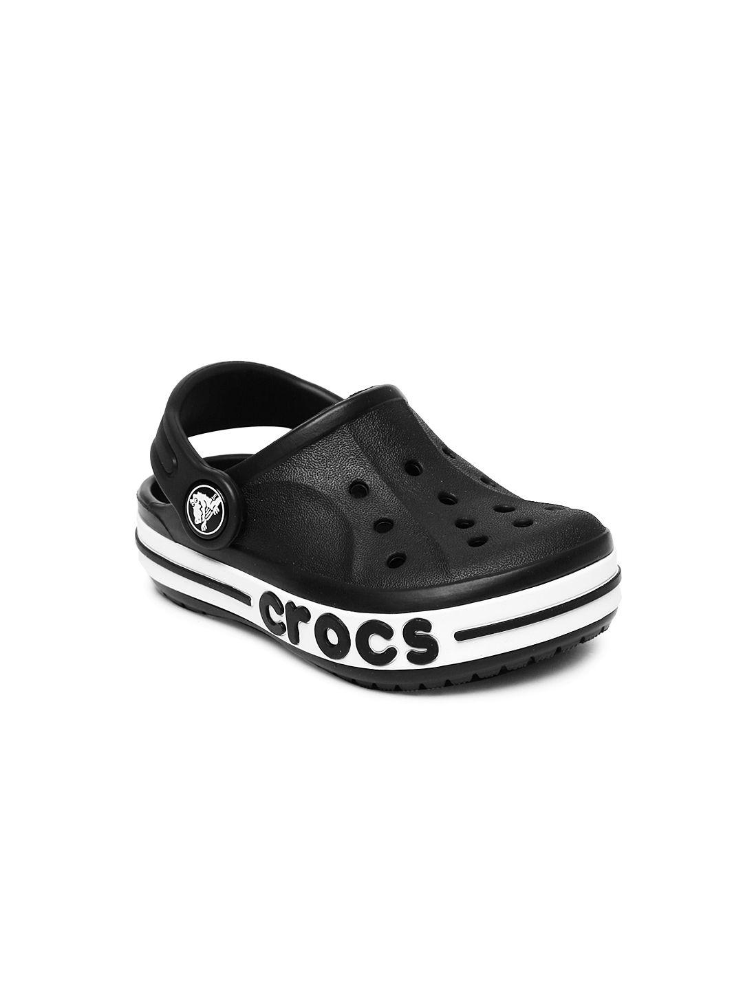 crocs unisex black solid bayaband clogs