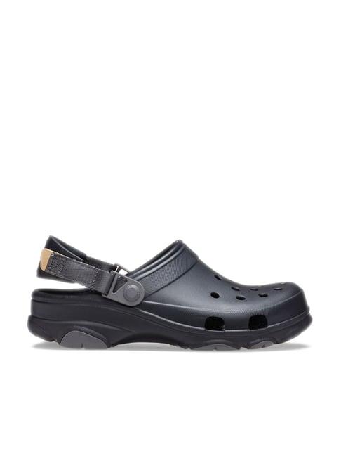 crocs unisex classic black back strap clogs