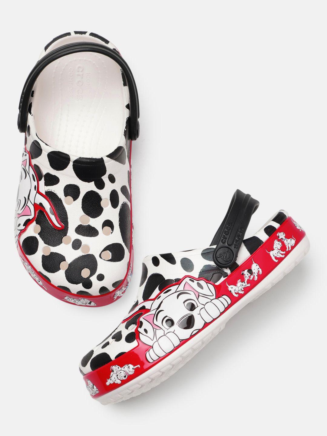 crocs unisex kids 101 dalmatians print croslite clogs