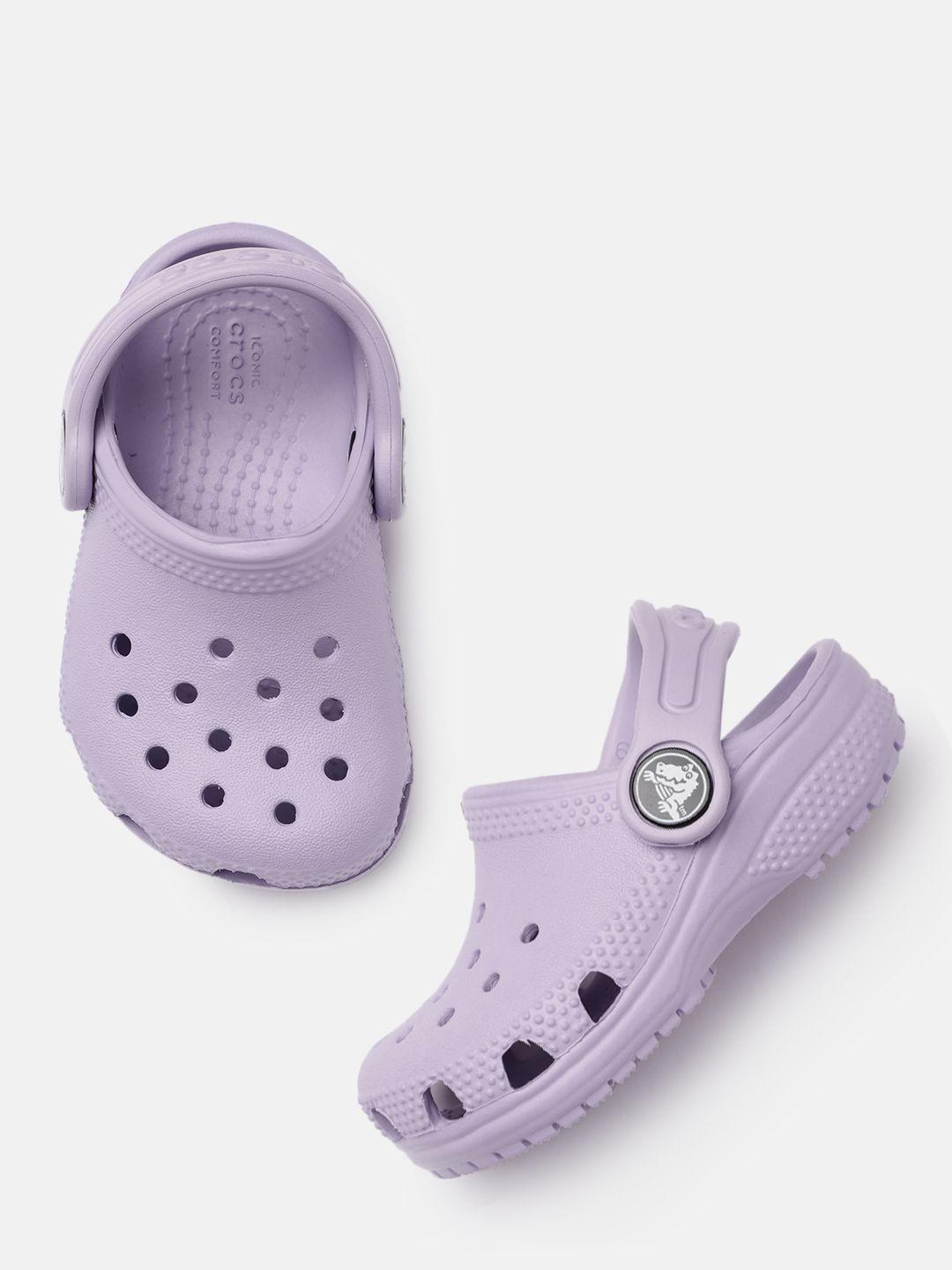 crocs unisex kids lavender classic croslite clogs