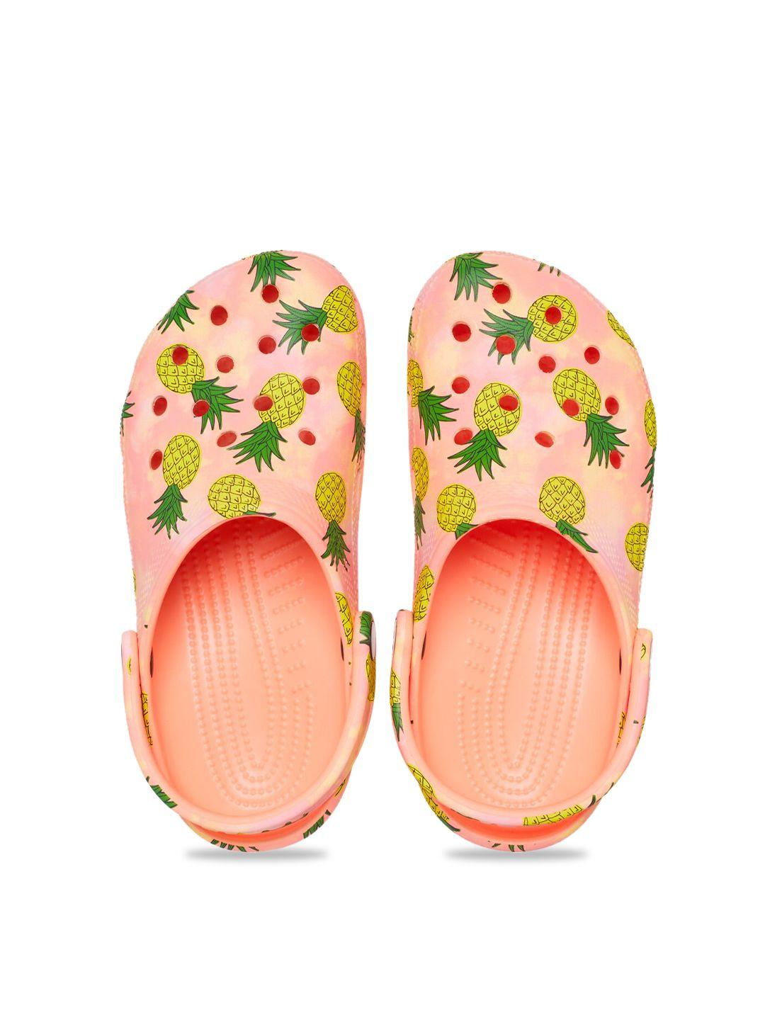 crocs unisex pink & green clogs sandals