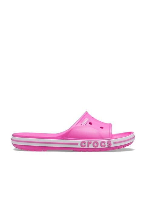 crocs unisex wobayaband electric pink casual sandals