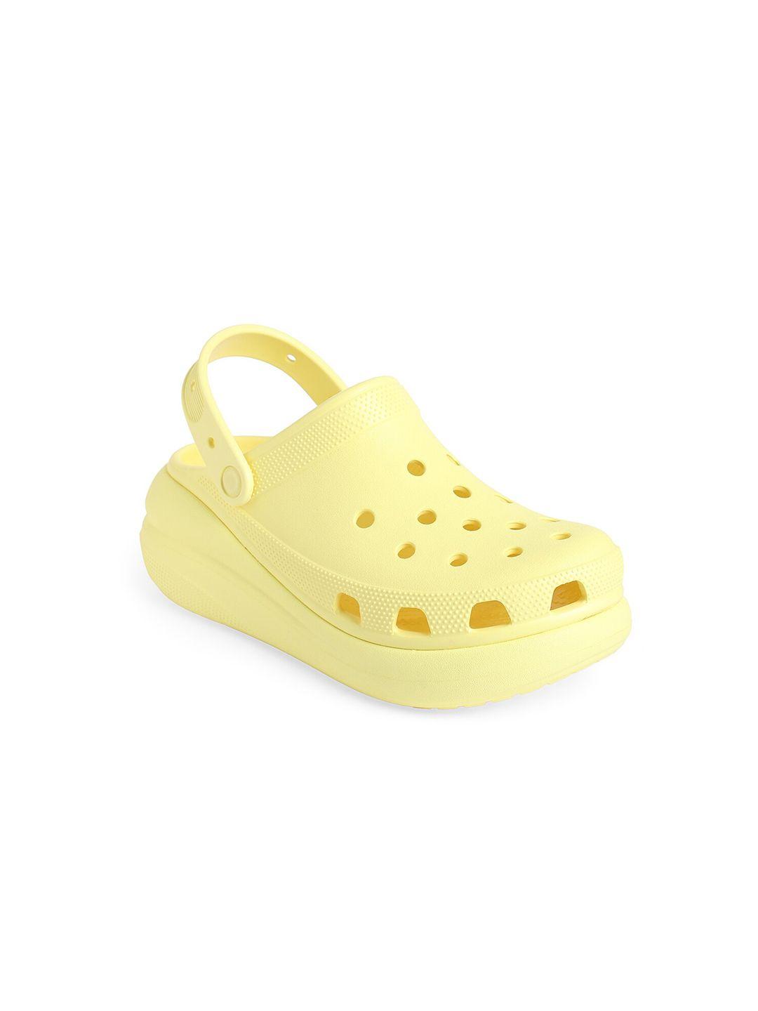crocs unisex yellow croslite clogs