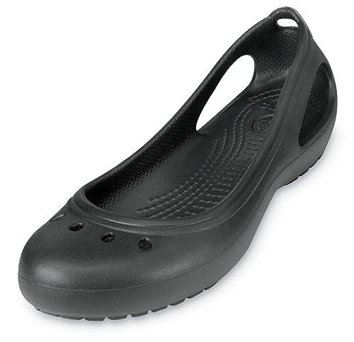 crocs women's black floaters-w5 (11215-060)