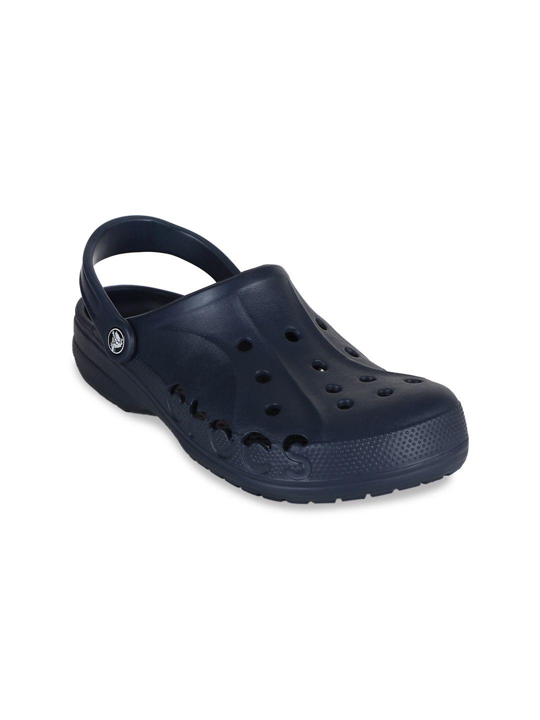 crocs women navy blue solid clogs