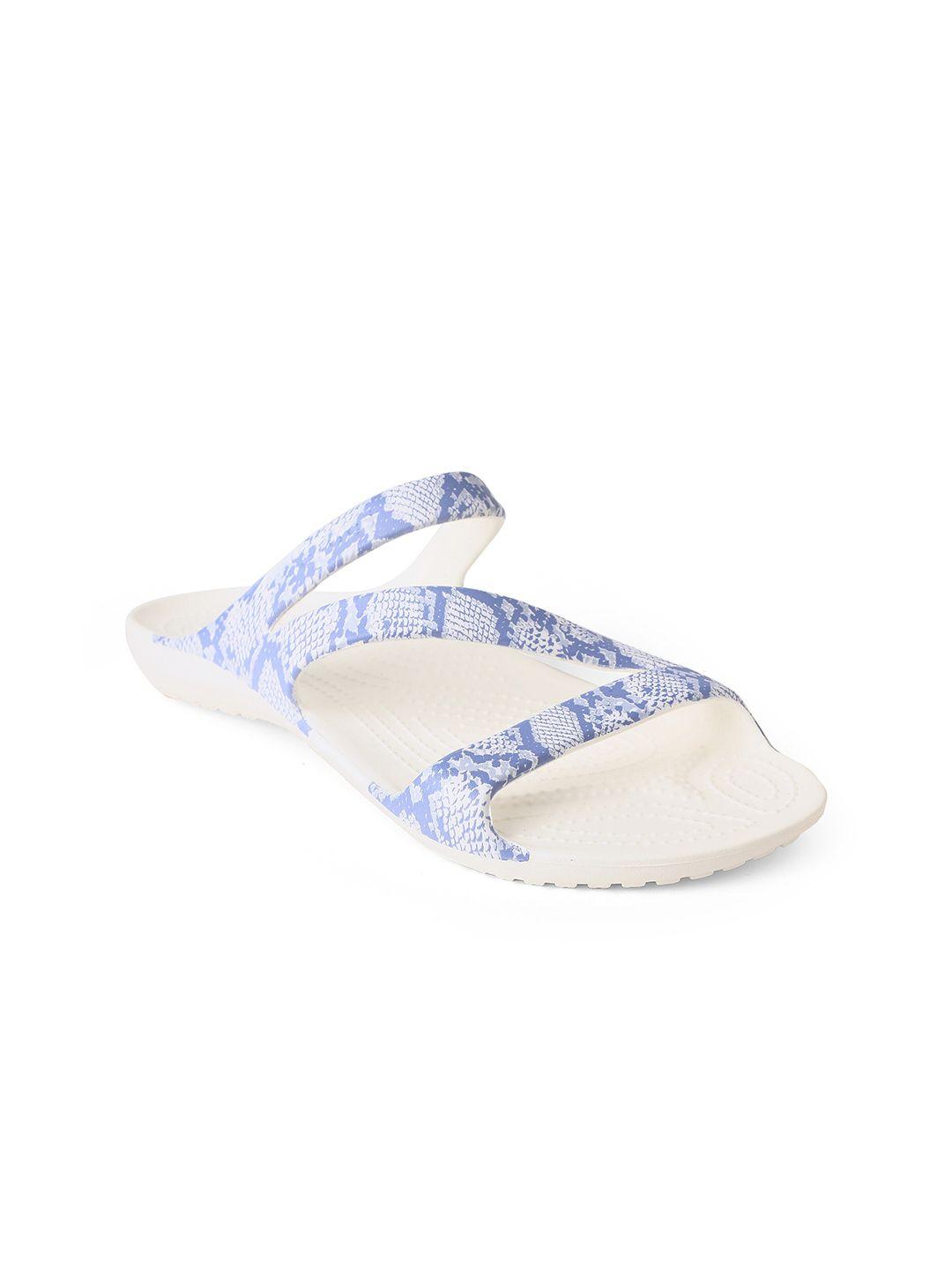 crocs women printed sliders