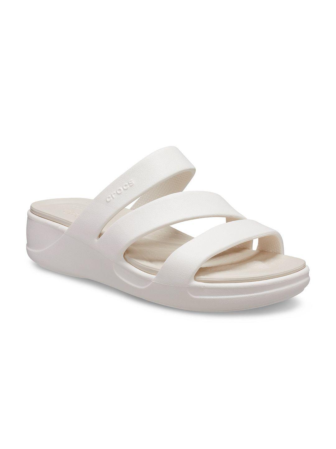 crocs women self design croslite sliders