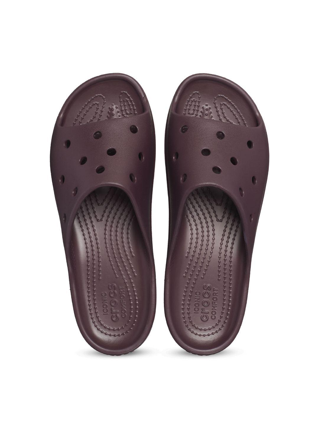 crocs women self design thong flip-flops