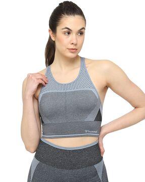crop top with cross-back strap