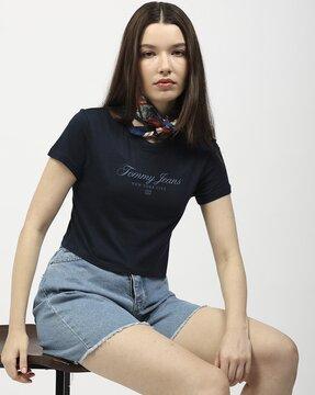 crop prep luxe 1 crew-neck t-shirt