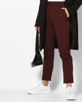cropped pants with slip pockets