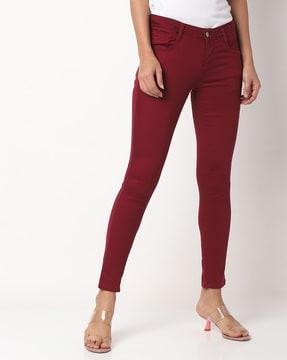 cropped pants with slip pockets