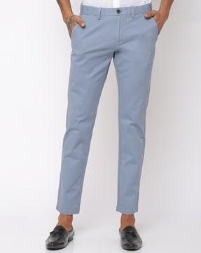 cropped chino pants with slip pockets