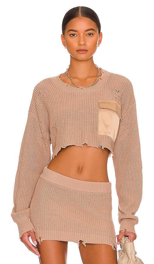 cropped devin sweater