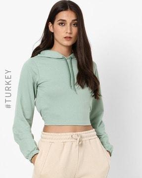 cropped hoodie with back cutout