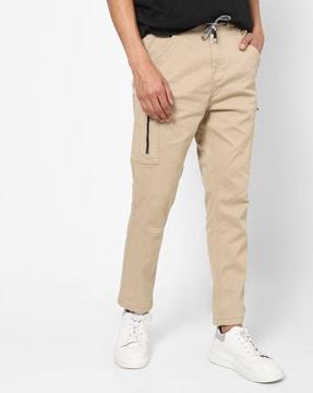 cropped joggers with slip pockets