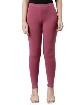 cropped leggings with elasticated waistband