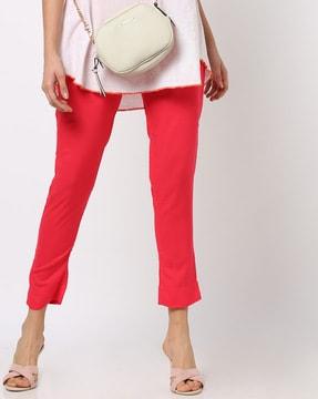 cropped pants with slip pocket