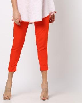 cropped pants with slip pocket