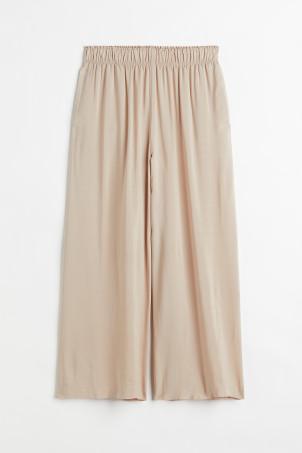 cropped pull-on trousers