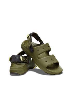 croslite slip-on low tops men's sandals - green